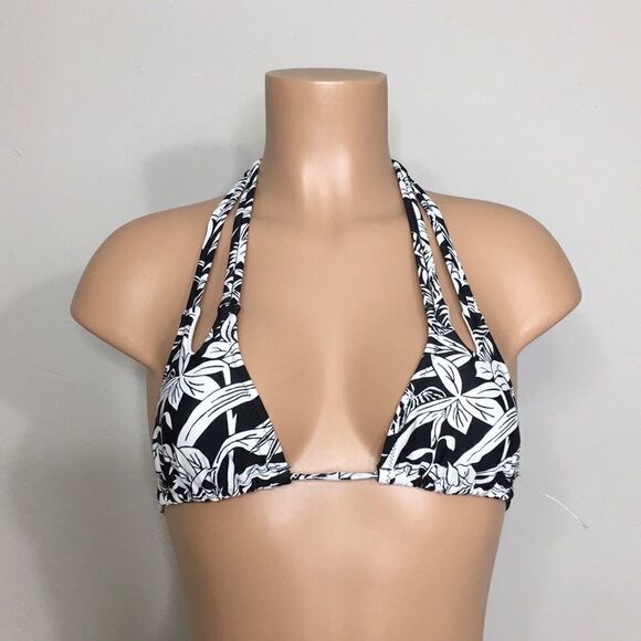 New. Volcom black and white floral bikini top. - Picture 8 of 8